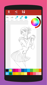 Baixar Livro de Colorir Anime Arte e design para Android captura de tela 4