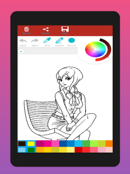 Baixar Livro de Colorir Anime Arte e design para Android captura de tela 7