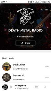 Baixar Death Metal Radio Música e áudio para Android captura de tela 2