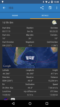 Baixar ISS Detector Educação para Android captura de tela 3