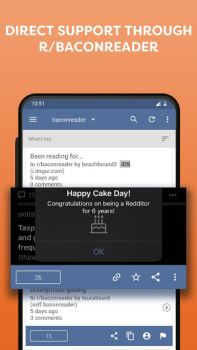Baixar BaconReader for Reddit Notícias e Revistas para Android captura de tela 7