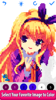 Baixar Anime Manga Pixel Art Coloring Entretenimento para Android captura de tela 3
