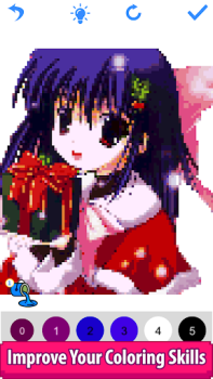 Baixar Anime Manga Pixel Art Coloring Entretenimento para Android captura de tela 4