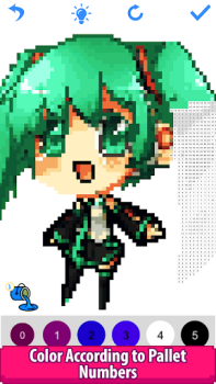 Baixar Anime Manga Pixel Art Coloring Entretenimento para Android captura de tela 6