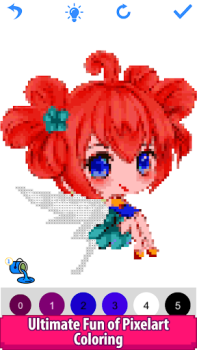 Baixar Anime Manga Pixel Art Coloring Entretenimento para Android captura de tela 7