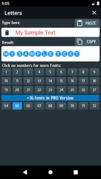 Baixar Letras diferentes e símbolos Ferramentas para Android captura de tela 3