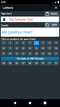 Baixar Letras diferentes e símbolos Ferramentas para Android captura de tela 4