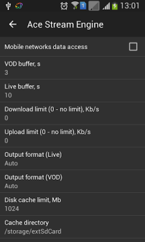 Baixar Ace Stream Engine Ferramentas para Android captura de tela 3