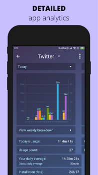 Baixar StayFree - Screen Time Emprego para Android captura de tela 5