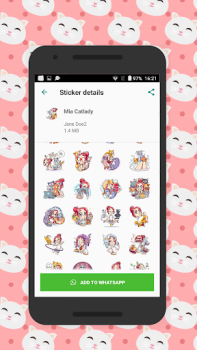 Baixar Cats stickers Entretenimento para Android captura de tela 5
