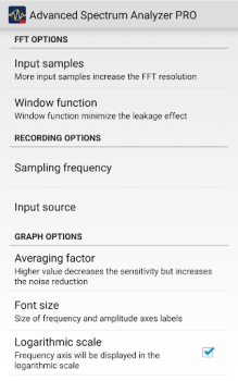 Baixar Advanced Spectrum Analyzer PRO Música e áudio para Android captura de tela 7