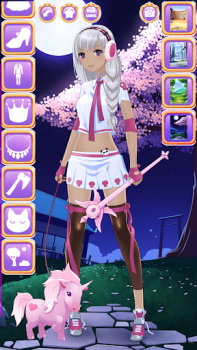Baixar Jogos de Vestir Bonecas Anime Casual para Android captura de tela 7
