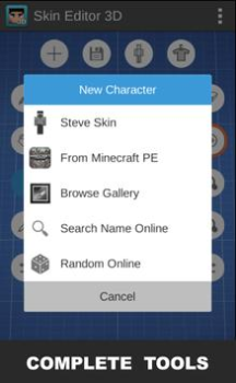 Baixar Skin Editor 3D for Minecraft Ferramentas para Android captura de tela 3