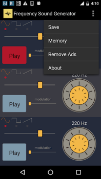 Baixar Frequency Sound Generator Ferramentas para Android captura de tela 2