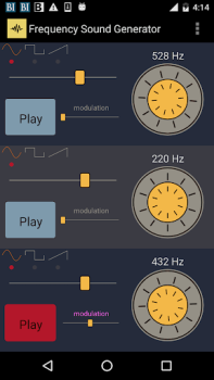 Baixar Frequency Sound Generator Ferramentas para Android captura de tela 4