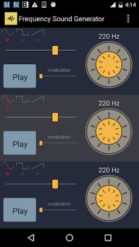 Baixar Frequency Sound Generator Ferramentas para Android captura de tela 5