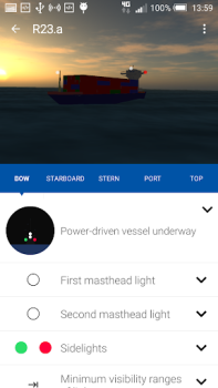 Baixar COLREGs Lights & shapes Educação para Android captura de tela 2