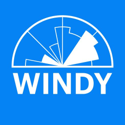 Logotipo Windy: previsão de surf e vela