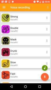 Baixar VoiceFX - Modificador de voz c Entretenimento para Android captura de tela 4