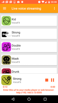 Baixar VoiceFX - Modificador de voz c Entretenimento para Android captura de tela 6