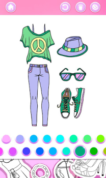 Baixar Moda jogo de colorir: Jogos para meninas Casual para Android captura de tela 6