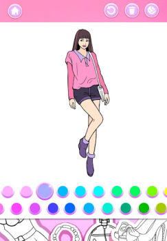 Baixar Moda jogo de colorir: Jogos para meninas Casual para Android captura de tela 7