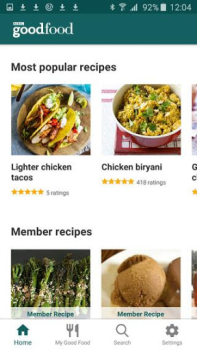 Baixar Good Food: Recipe Finder Comida e bebida para Android captura de tela 2
