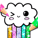 Baixar  Kawaii para Colorir Glitter