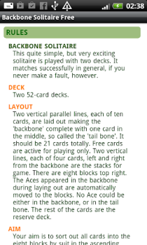 Baixar Backbone Solitaire Free Jogos de tabuleiro para Android captura de tela 5