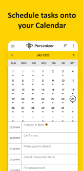 Baixar Personizer - get organized Emprego para Android captura de tela 4
