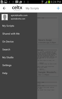 Baixar Celtx Script Emprego para Android captura de tela 3