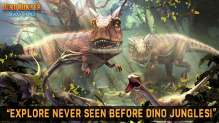 Baixar DINO HUNTER: DEADLY SHORES Jogos de ação para Android captura de tela 5