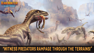 Baixar DINO HUNTER: DEADLY SHORES Jogos de ação para Android captura de tela 6