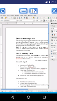 Baixar AndroWriter Edita documentos Emprego para Android captura de tela 5
