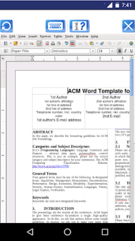 Baixar AndroWriter Edita documentos Emprego para Android captura de tela 6