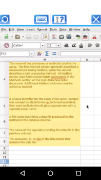 Baixar AndroCalc Editor de planilhas Emprego para Android captura de tela 2