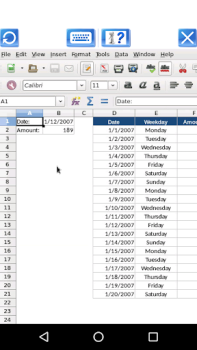 Baixar AndroCalc Editor de planilhas Emprego para Android captura de tela 4