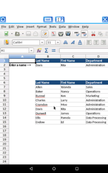 Baixar AndroCalc Editor de planilhas Emprego para Android captura de tela 5