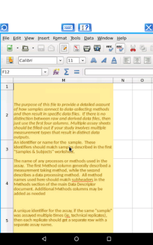Baixar AndroCalc Editor de planilhas Emprego para Android captura de tela 6
