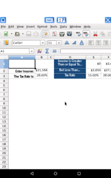 Baixar AndroCalc Editor de planilhas Emprego para Android captura de tela 7