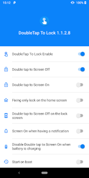 Baixar Double Tap Screen On and Off Ferramentas para Android captura de tela 2