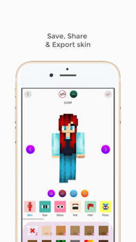 Baixar Minecraft Custom Skin Creator Entretenimento para Android captura de tela 6