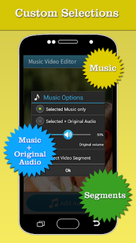 Baixar Music Video Editor Add Audio Editores e Reprodutores de Vídeo para Android captura de tela 3