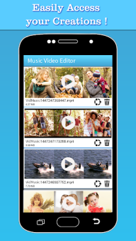 Baixar Music Video Editor Add Audio Editores e Reprodutores de Vídeo para Android captura de tela 5