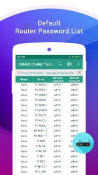 Baixar Senha do roteador padrão Ferramentas para Android captura de tela 4