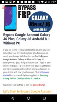 Baixar Bypass FRP Lock Educação para Android captura de tela 4