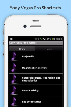 Baixar Free Sony Vegas Pro Shortcuts Emprego para Android captura de tela 2