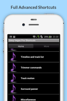 Baixar Free Sony Vegas Pro Shortcuts Emprego para Android captura de tela 3