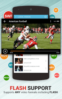 Baixar Dolphin Vídeo - Flash Player Editores e Reprodutores de Vídeo para Android captura de tela 4