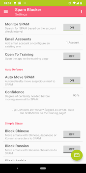 Baixar Email Spam Blocker Emprego para Android captura de tela 4